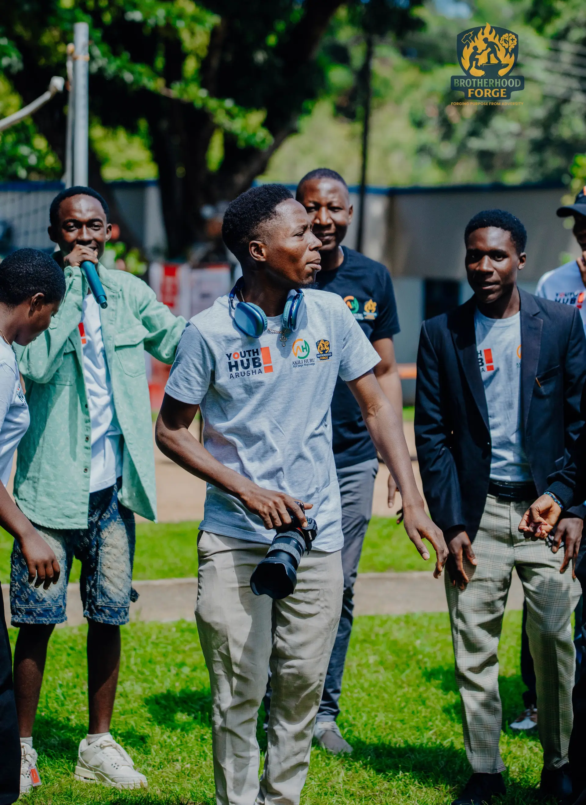 Brotherhood Forge participants sharing a learning moment together in community